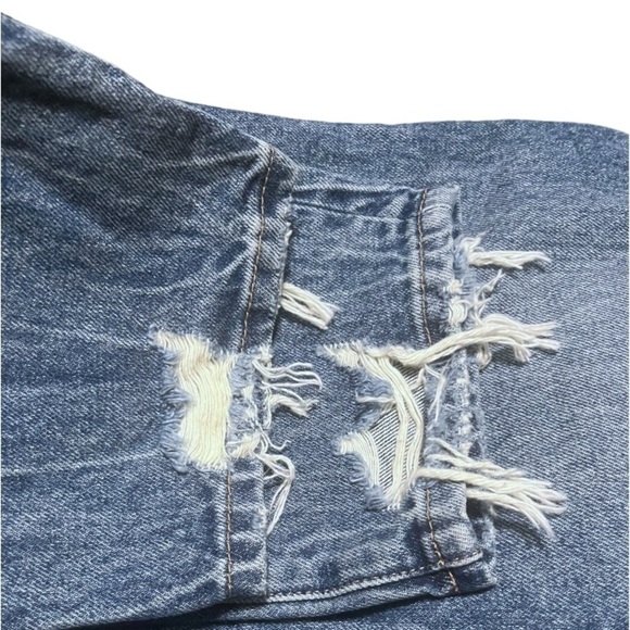 NWT Blanknyc The Madison Crop Destroyed Denim Jean Size 28 - Picture 7 of 7